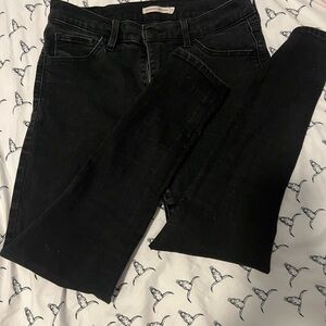 Levi's Women's Jet Black Skinny Jeans